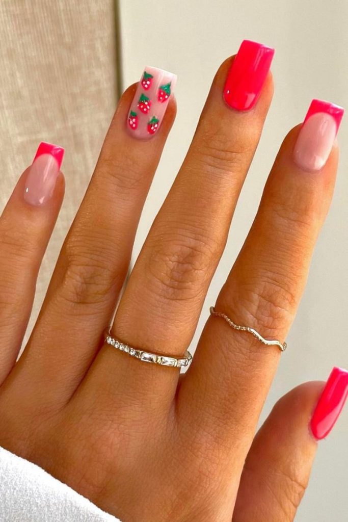 idées d'ongles rouges