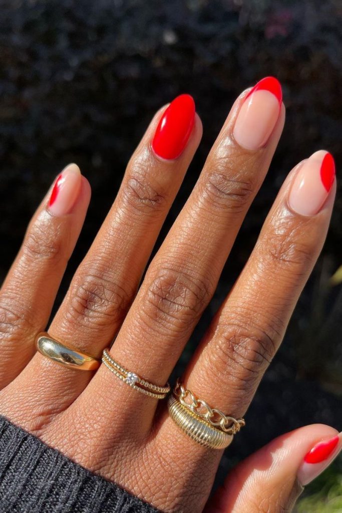 idées d'ongles rouges