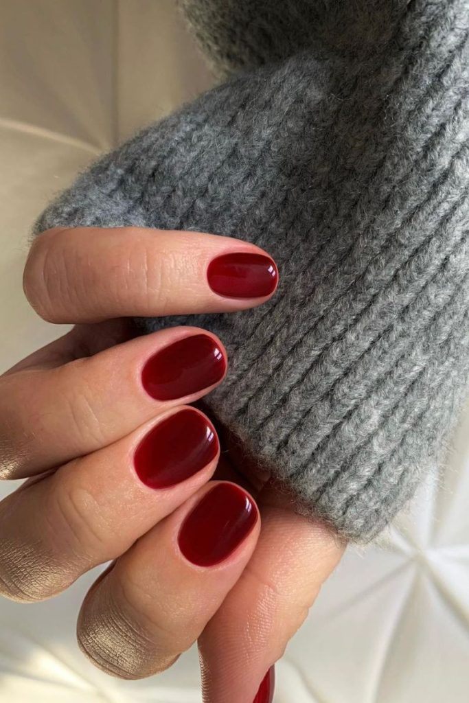 idées d'ongles rouges