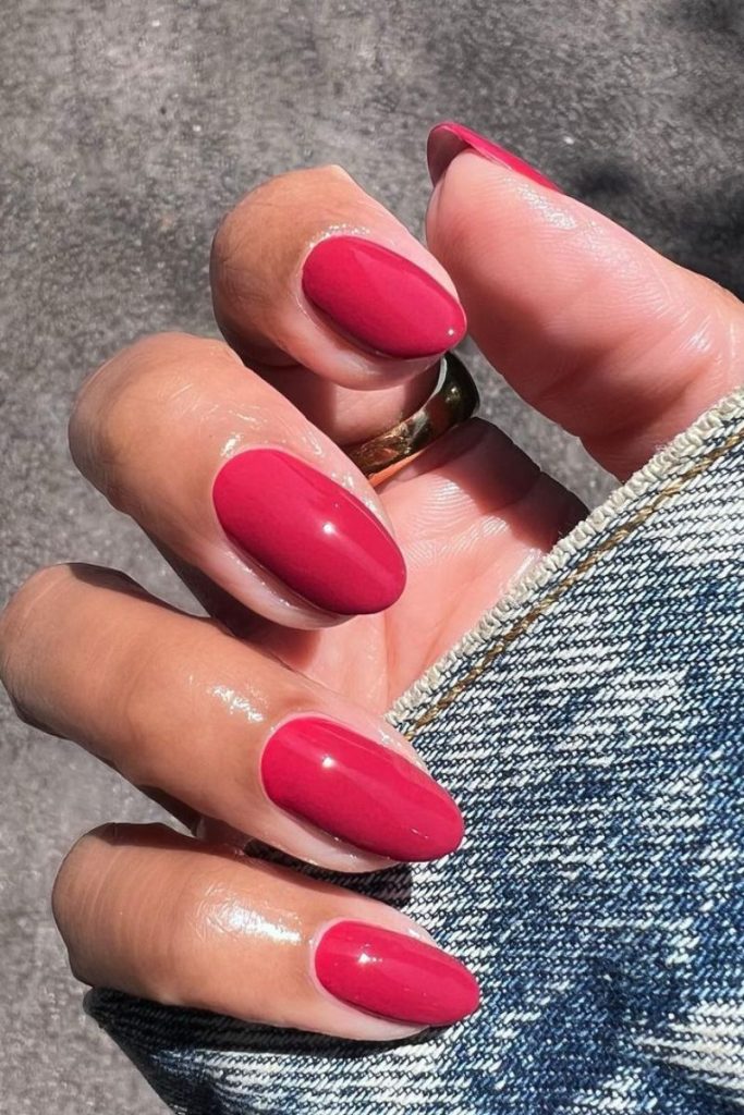 idées d'ongles rouges