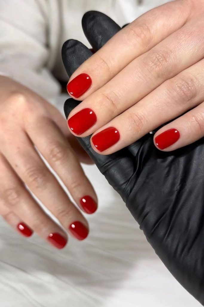 idées d'ongles rouges
