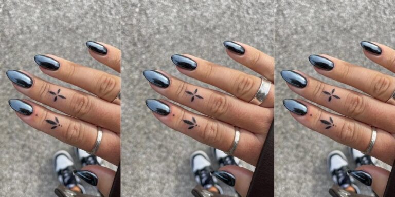 Les ongles noirs en chrome sont la manucure parfaite de mauvaise humeur