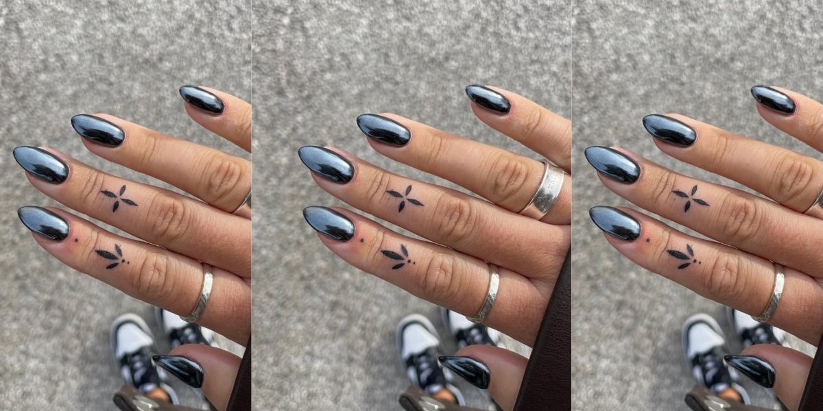 Les ongles noirs en chrome sont la manucure parfaite de mauvaise humeur